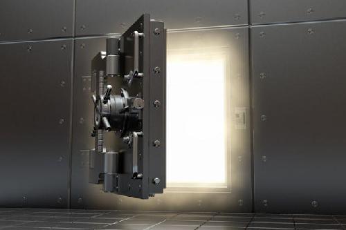Caja de seguridad abierta